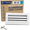 [10 x 4 Duct Hole] Vent Cover. Aluminum Exterior Return