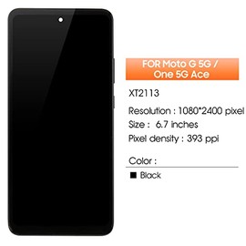 visualización para Motorola Moto One 5G Ace de repuesto para Moto One 5G UW ACE LCD XT2113-2, XT2113-5 visualización táctil digitalizador piezas de re