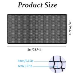 Children's Safety Net, Railing Protection Net for Children/Small Pets, Fall Protection Stair Safety Net, Knotless Universal Safety Net, Knotless Polyester Sports Net (1 x 2 m)