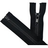 ANPURZII 2PCS #5 42 Inch Black Separating Jacket Zippers For