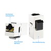 iwillink 10Gbps CAT7 Coupler RJ45 Keystone Shielded Coupler 25-Pack, Ethernet