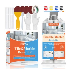 ROFPM Marble Tile Repair Kit, Porcelain Tub Repair Kit Waterproof Leak-Proof for Fiberglass Shower, Granite, Ceramic Sink, Quartz, Resin, Toilet, Floor Tile (4 Color)