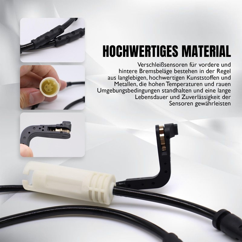 HISports Rear Brake Pad Sensor 34356789445, Replacement Part for Rear