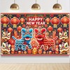 BlissYard Happy New Year Banner 71x43 Inch Chinese New Year