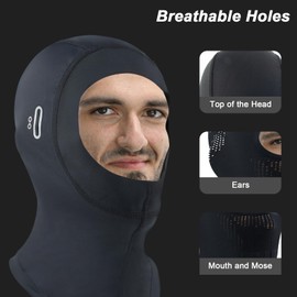 TEUYOE Sommer Sturmhaube Helm Liner, Sturmmaske Atmungsaktiv für Herren und Damen, Balaclava mit Brillenlöchern für Outdoor Sports Radfahren, Motorrad, Fahrrad