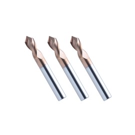 Tommy Global TG2301 Carbide NC Spot Drill, 90°, Blade Diameter 0.16 inches (4 mm), Total Length: 1.6 gal (50 L), 2 Blades, AlTiN Coated, Chamfering / Set of 3