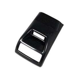 Rqing for Honda Civic 2022 2023 2024 2025 Interior Rear Seat Air Condition Vent Outlet Cover Trim Carbon Fiber Pattern