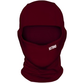 Nxtrnd Football Ski Mask, Shiesty Mask, Cooling Sports Balaclava (Maroon)