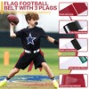 Hilhook Flag Football Belts, 10 Player Flag Football Set Includes