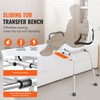 Happybuy Sliding Tub Transfer Bench, Height Adjustable, 400LBS Capacity