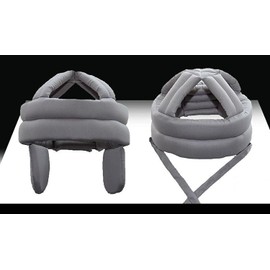Pupule holomua Head Guard for Adults, Elderly, Nursing, Rehabilitation, Headfalls, Protection, Headgear, Injury Prevention, Helmet, Hat, Cap, grey with earmuffs