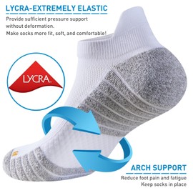 HUEGLO 3 Pairs Neuropathy Compression Socks For Women Men Neuro Ankle Trainer Running Sports Sock Non slip Plantar Fasciitis Support Socks (UK, Alpha, S, Regular, Regular, Black+Grey+White)