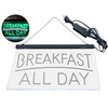 Breakfast All Day Open Restaurant Café Dual Color LED Neon