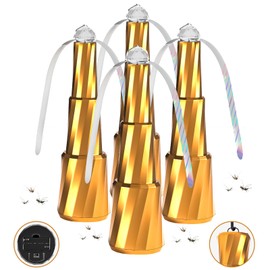 wyewye Portable Food Fan for Table 4 Pack, Food Fan for Party, Portable Table Fan Outdoor Indoor Keep food clean and undisturbed, Food Table Fan for Picnic, BBQ, Restaurant, Party Golden