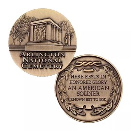 ARLINGTON NATIONAL CEMETERY HONORED GLORY AN AMERICAN SOLDIER CHALLENGE COIN