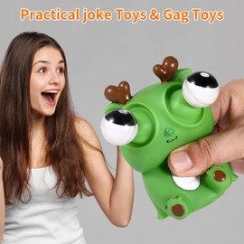 OriCraft Magic Dinosaur with Exploded Eyeballs Stress Out Toy Surprise Exploding Eyeball Dinosaur for Anxiety Relief, Squeeze Out The Surprises