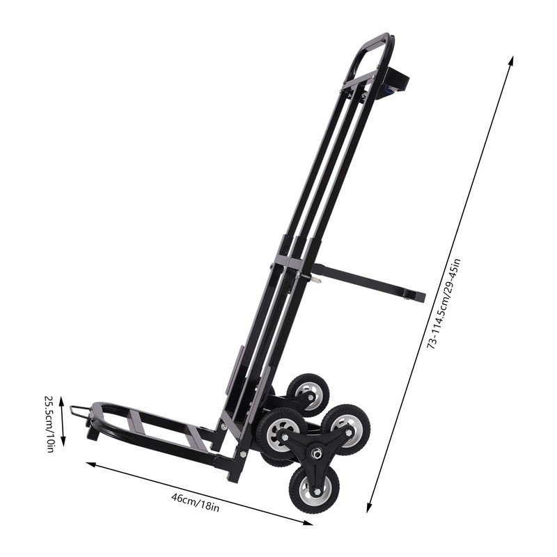 DYNAMI Stair Climbing Cart, Folding Hand Truck Dolly Stair Climber