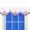 Simhomsen Embroidered Decorative July 4th Holiday Patriotic Window Valance for
