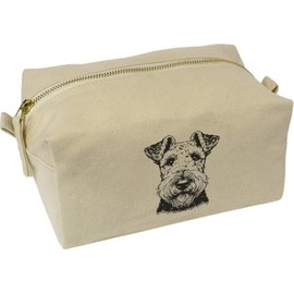 'Airedale Terrier' Canvas Wash Bag/Makeup Case (CS00040525)
