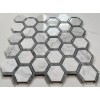 Stone Center Online C327XP 2" Hexagon Carrara White Marble w/