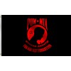 DMSE Red POW MIA Flag 3X5Ft Foot 100% Polyester 100D