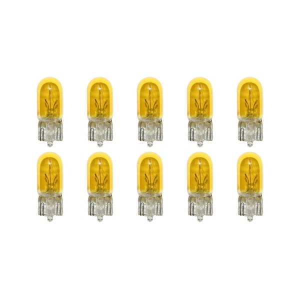 CEC Industries #194Y (Yellow) Bulbs, 14 V, 3.78 W, W2.1x9.5d Base, T-3.25 shape (Box of 10)