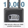 Puroma Lock Box, Large Key Lock Box Resettable Combination Lockbox,