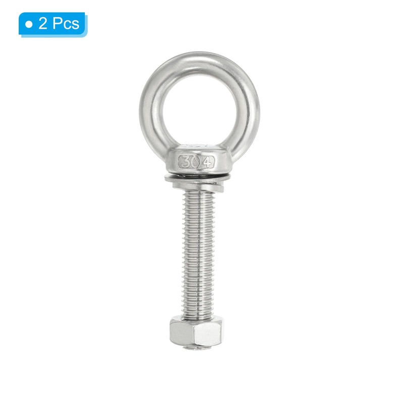 PATIKIL M14 x 60 mm Lifting Shoulder Eye Bolt, Pack