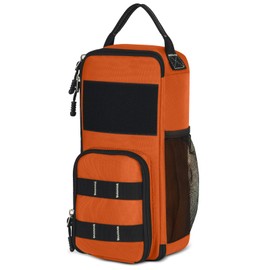 LAKE OF FIRE Small Tool Bag Pouch for Men with Multiple Pockets, Waterproof Heavy Duty Tool Bag Organizer with Zipper and Portable Handle (Orange)