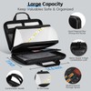 Fireproof Document Organizer Box with Lock & File Folder, Portable