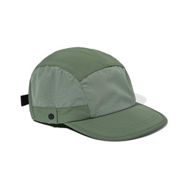 Clakllie Quick-Drying 5 Panel Baseball Cap Flat Brim Snapback Cap Breathable Outdoor Sports Cap UV Protection Quick Dry Trucker Cap, CDGE-WBQSG1-Green