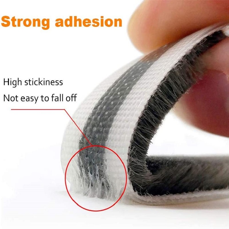 33ft Weather Stripping Brush for Sliding Windows/Doors Frame Side,Pile Self