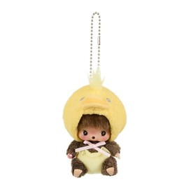 Sekiguchi Plush Monchhichi Anamaru Babichichi SS Face Big Keychain Chick