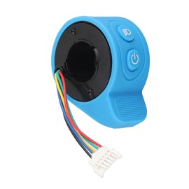 Dilwe Electric Scooter Thumb Throttle, Waterproof Sensitive Thumb Accelerator Speed Control Finger Throttle for HX Electric Scooter, Blue
