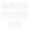 10Pcs Mask Brace Antifog Food Grade Silicone Freely Foldable Reusable
