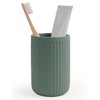 INGOFIN Ceramic Toothbrush Holder, 12 oz Toothpaste Holder Bathroom Cup,
