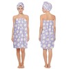 HEIFAM Absorbent Bath Towel Wrap Set (32 X 60 in),