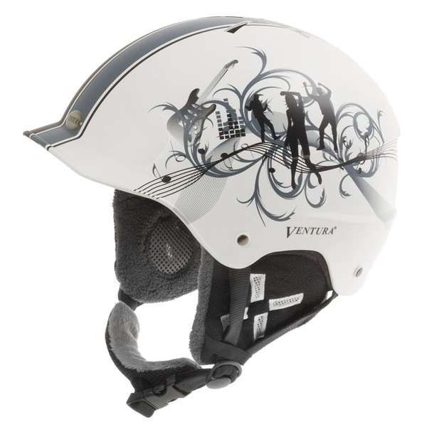 Ventura Dancing Ski Helmet - White, Small