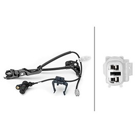 HELLA 6PT 014 494-671 Sensor, exhaust gas temperature - 2-pin connector - Bolted - Cable: 920mm