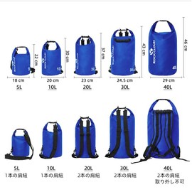 ROCK CLOUD Dry Bag Waterproof 10L Dry Sack for Kayaking Rafting Boating Beach Surfing Swimming Canoe Camping Hiking Fishing Ski