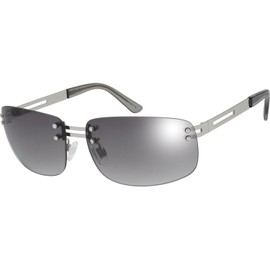 The Fresh Minimalist Rimless Sunglasses for Men Women - Exquisite Packaging - FR1M4012 (03-Silver, Grey Gradient)