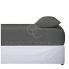 Microfiber Fitted Sheet Double - Plain Dyed Bedding Sheet -