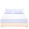 EV DEKOR Extra Deep Fitted Sheet Super King, White -
