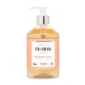 Fer à Cheval Liquid Marseille Soap, French Luxury Savon Liquide De Marseille Soap, Amber Jasmine, 500ml/16.9fl oz