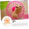 Kisangel 2pcs Pet Hamster Running Wheel Toy Quiet Exercise Equipment