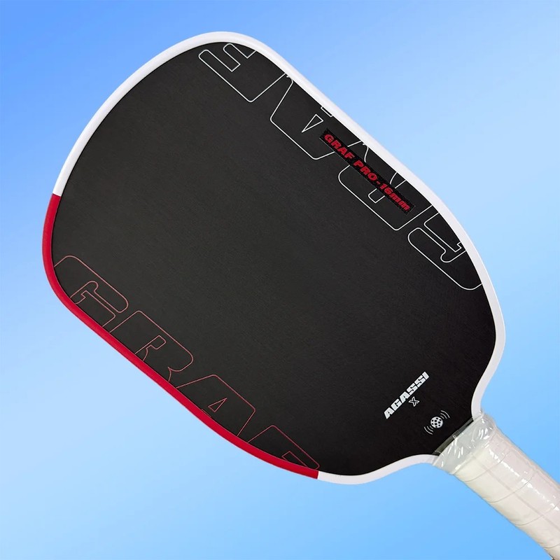 Toolzia Pro 16mm Pickleball Paddle Carbon Fiber Racket with Elongated
