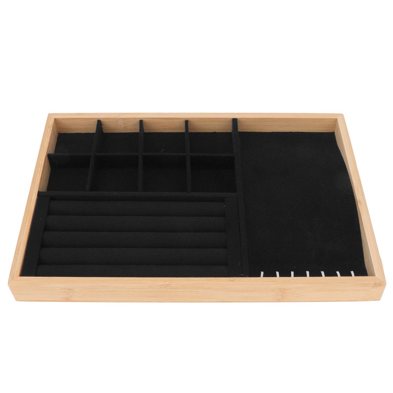 Jewelry Drawer Insert Multipurpose Triple Use Jewelry Display Tray for
