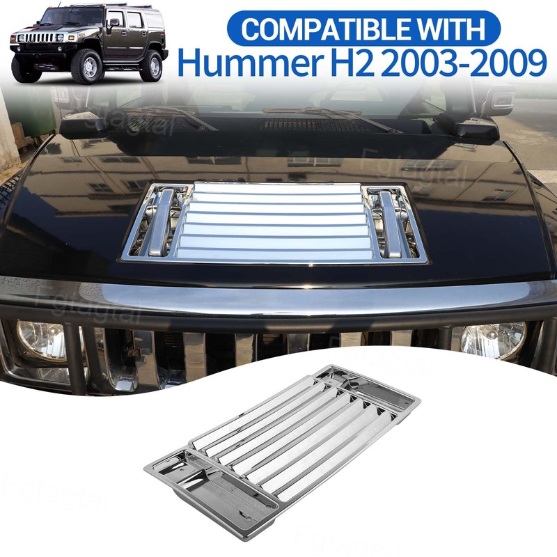 Fgtagtal Hood Deck Vent Panel Trim Compatible with Hummer H2