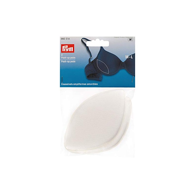 Prym Push-Up Pads, White, Medium-Large
