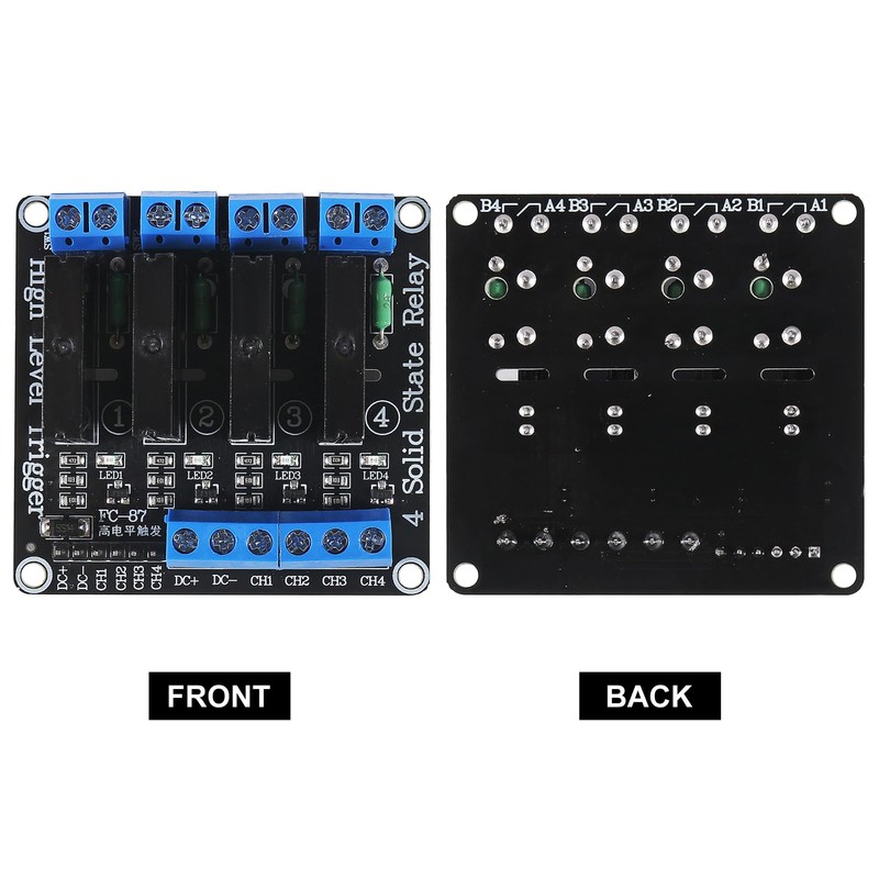 Solid State Relay Module 5V 4 Channel High Level Trigger